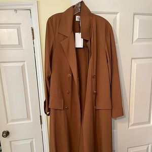 Beautiful new with tags Oscar de la Renta twill coat size 12